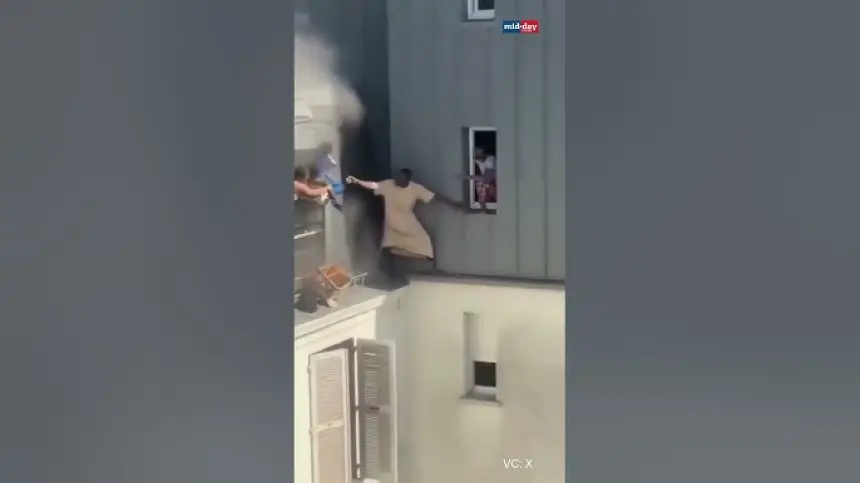 بطولة على ارتفاع 6 طوابق.. رجل ينقذ جيرانه من موت محتوم